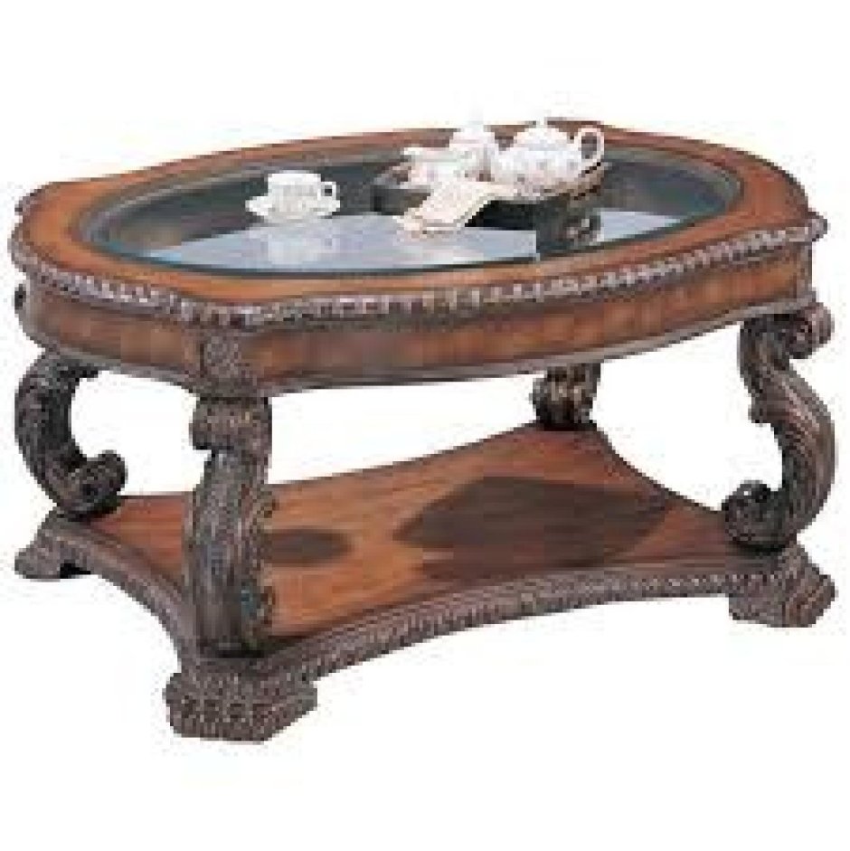 Журнальный стол multicolored Antique Wood circle
