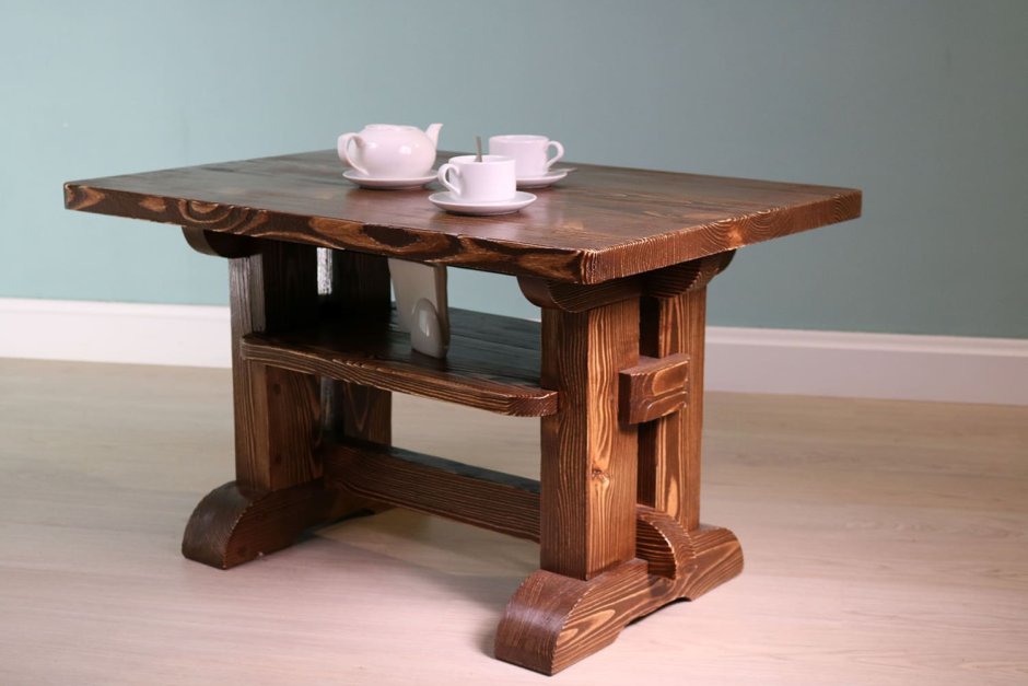 Журнальный столик из дерева своими руками под старину