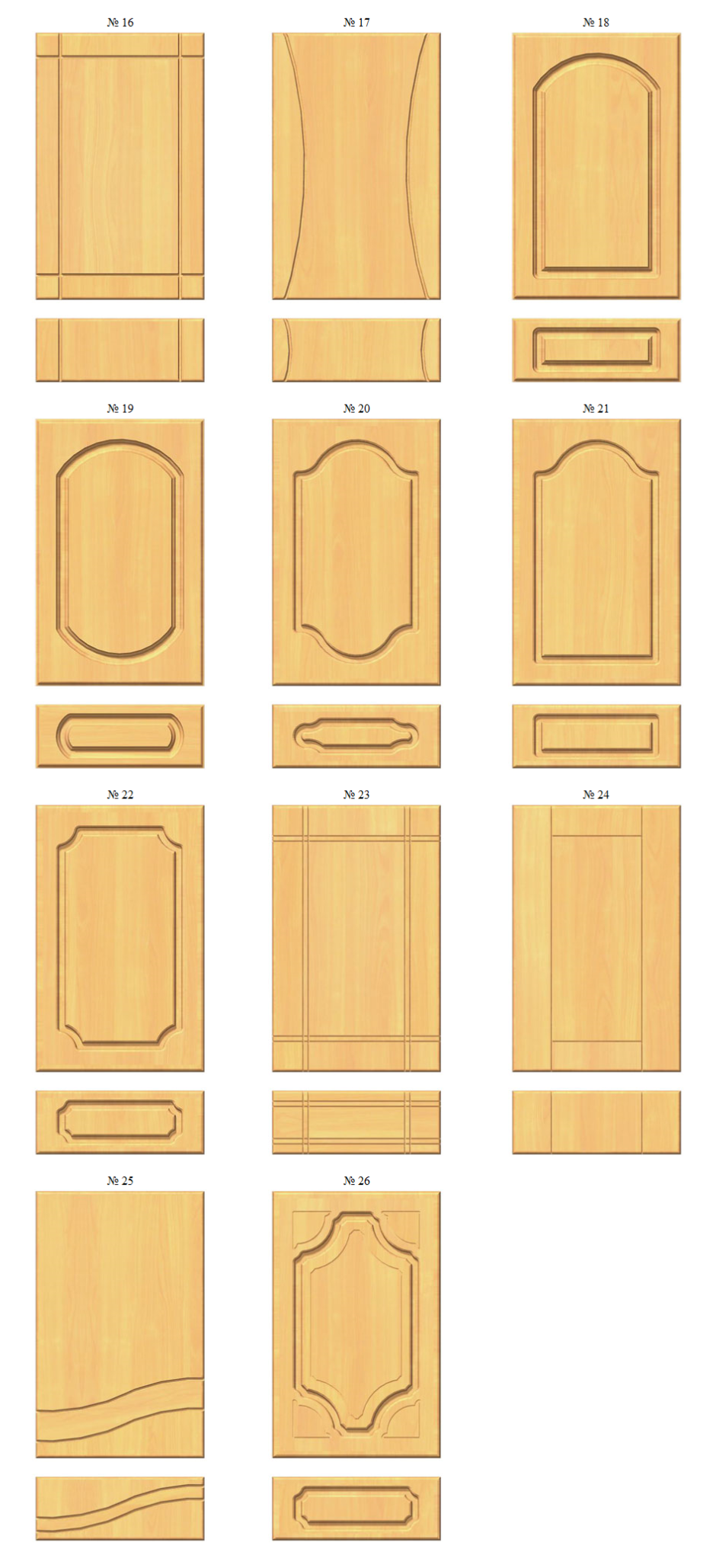 Фасады Интегра глубина фрезеровки