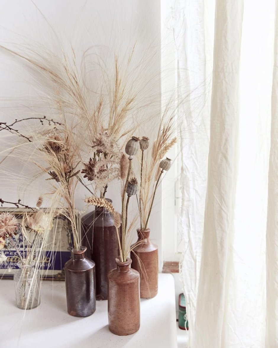 Вазы для сухоцветов