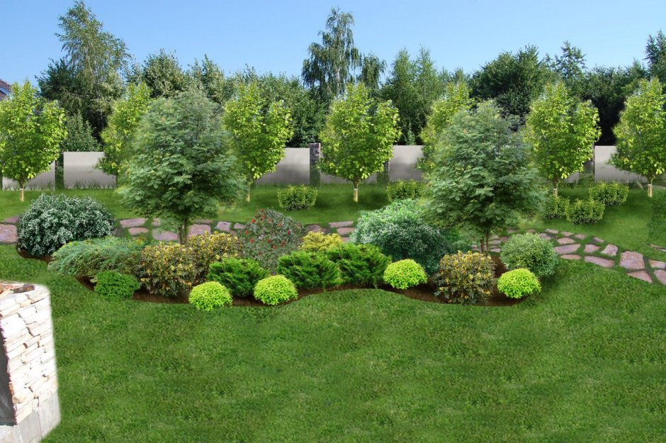 Ландшафт вокруг дерева