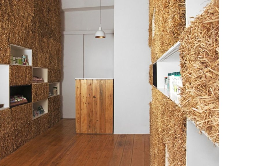 Солома в интерьере