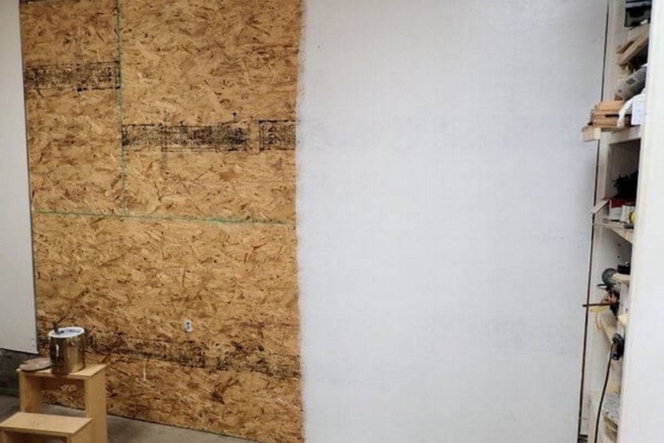 Окрашенная OSB плита