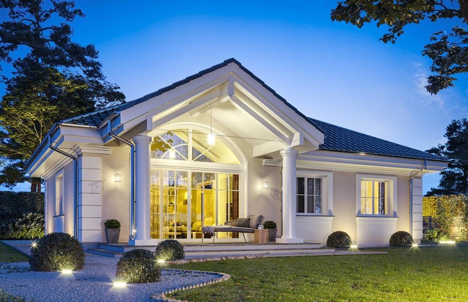 Одноэтажная усадьба Неоклассика