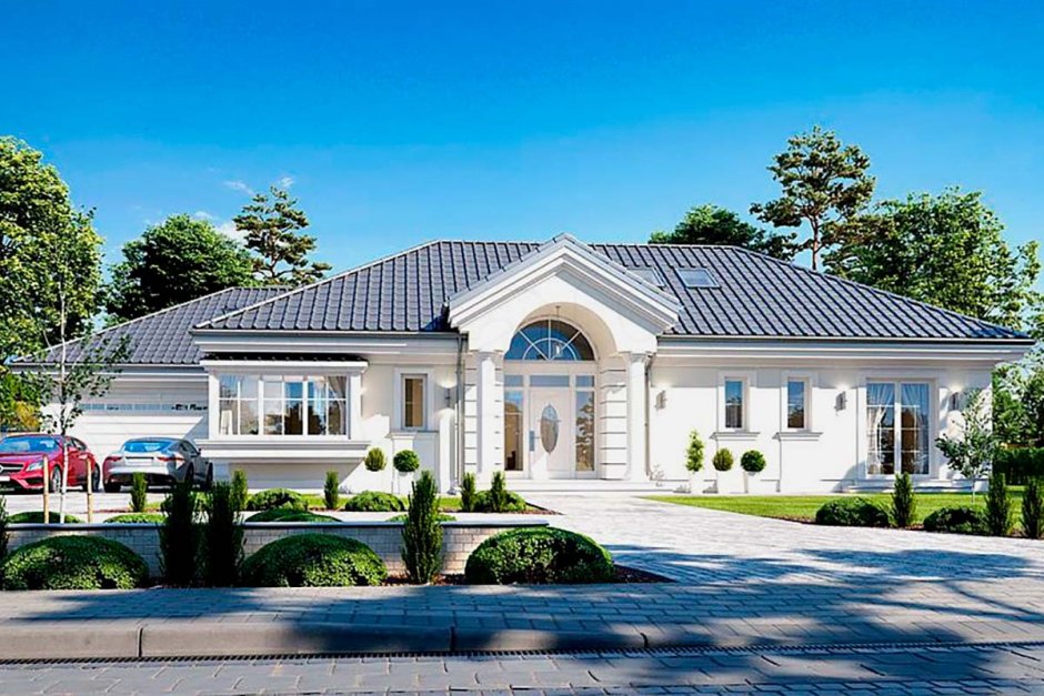 Одноэтажная усадьба Неоклассика