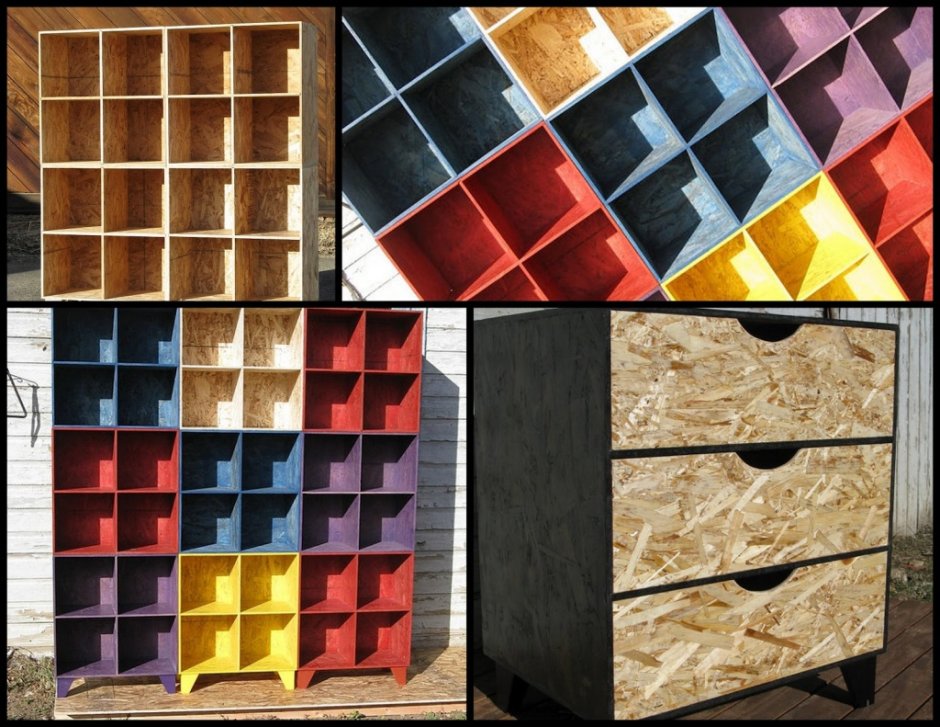 Крашеная фанера