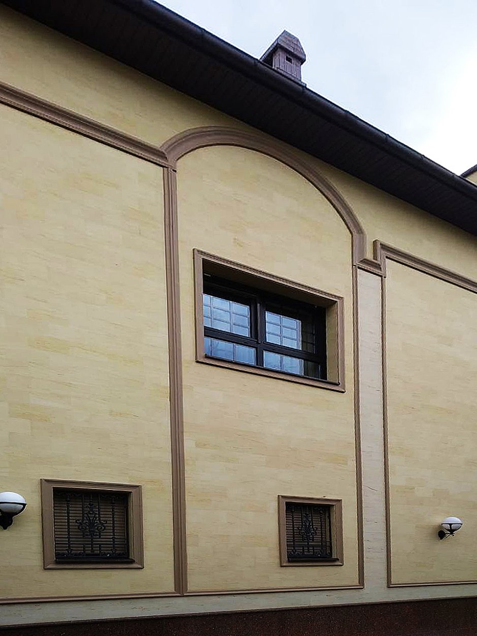 ТЕХНОНИКОЛЬ Hauberk фасадная плитка камень травертин