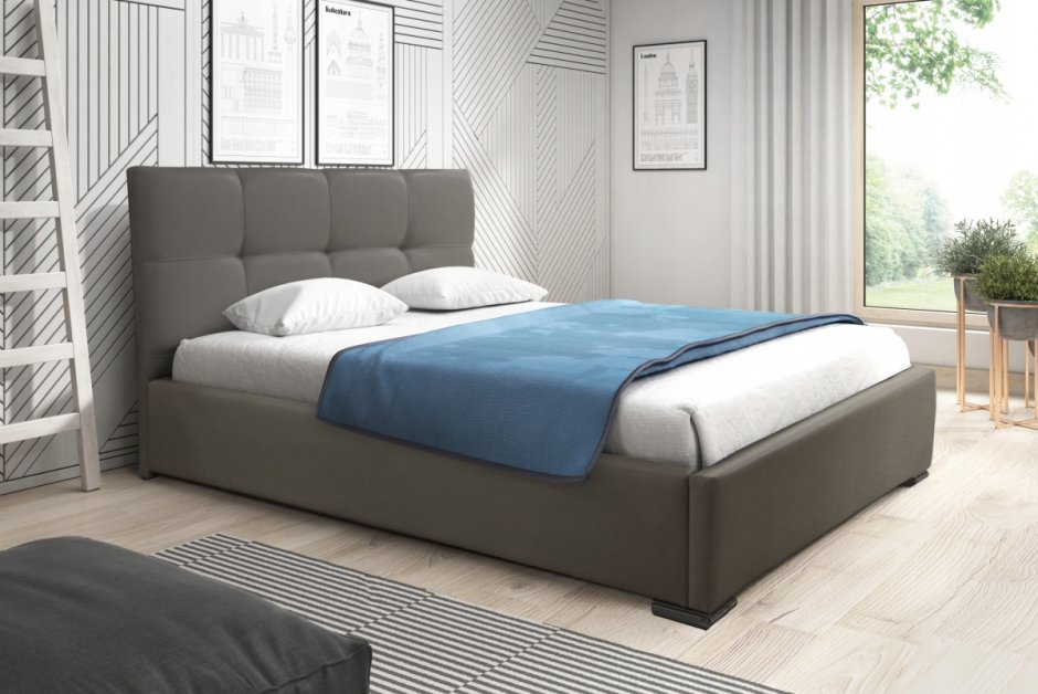 Кровать Аскона Элиза серая