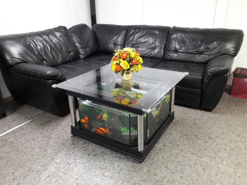 Журнальный столик под аквариум