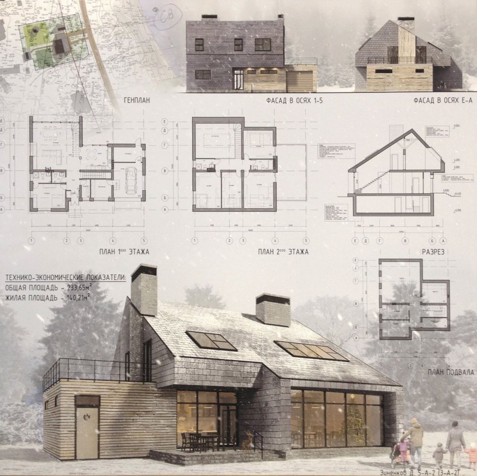 Архитектурные проекты индивидуальных жилых домов