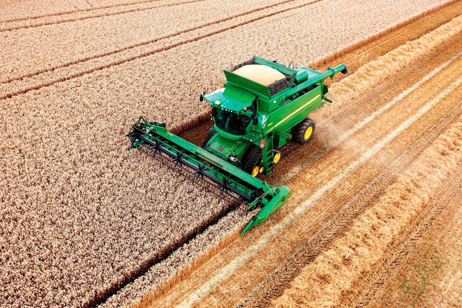 Комбайн вид сверху