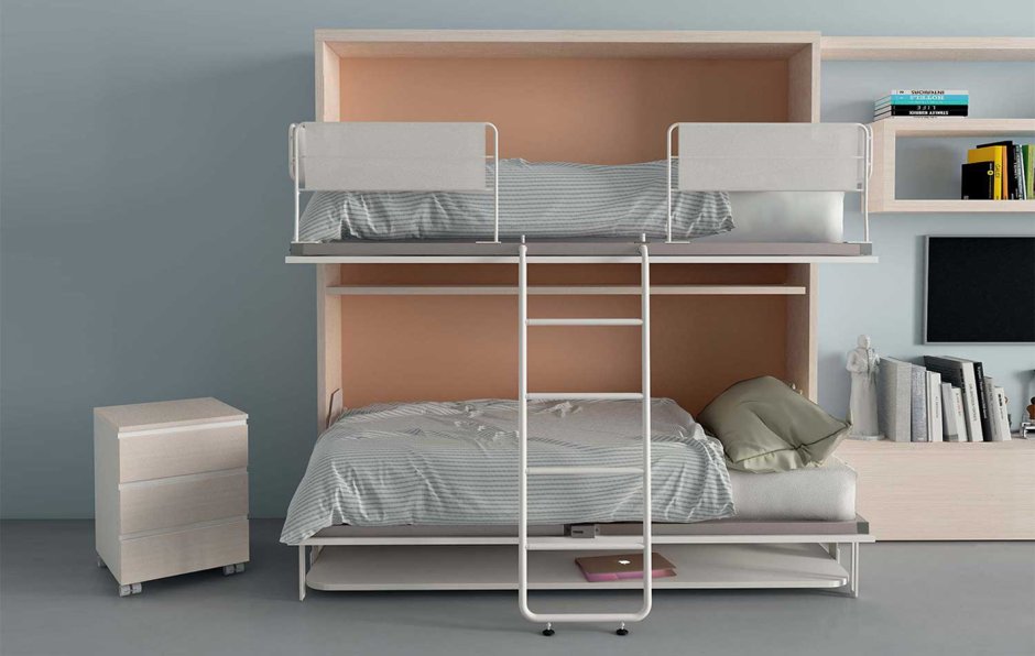 Двухъярусная кровать трансформер