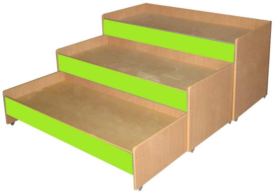 Трехъярусная кровать для детей выдвижная