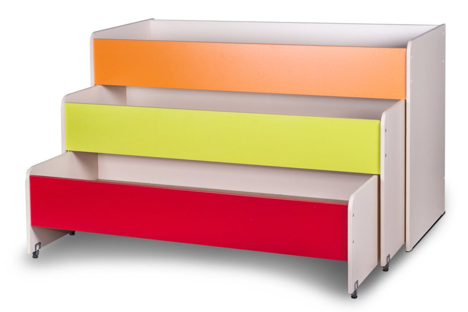 Выдвижные кровати для детского сада трехъярусные