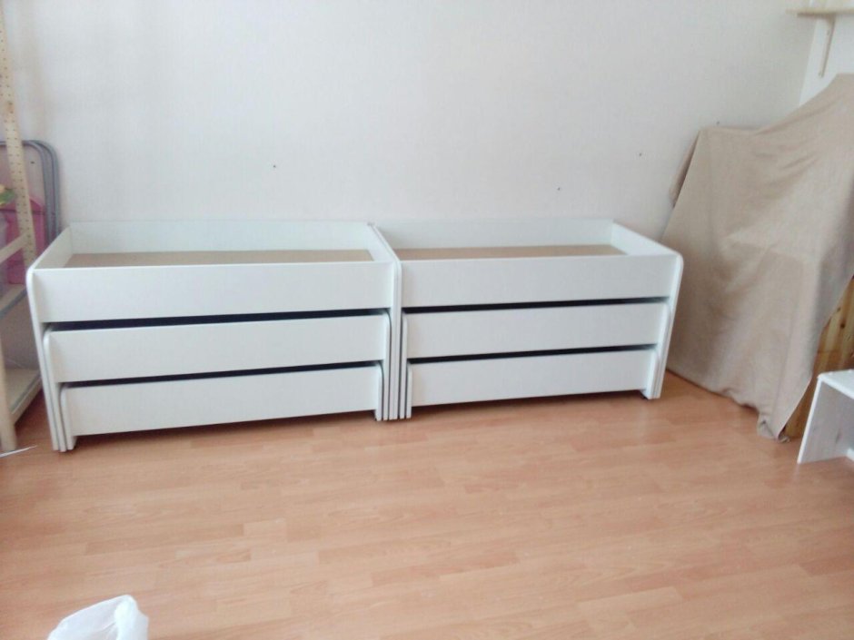 Кровать трехъярусная выкатная Росметалл