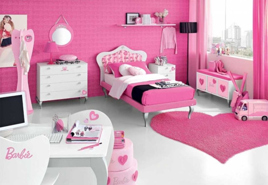 Комната для девочки розового цвета