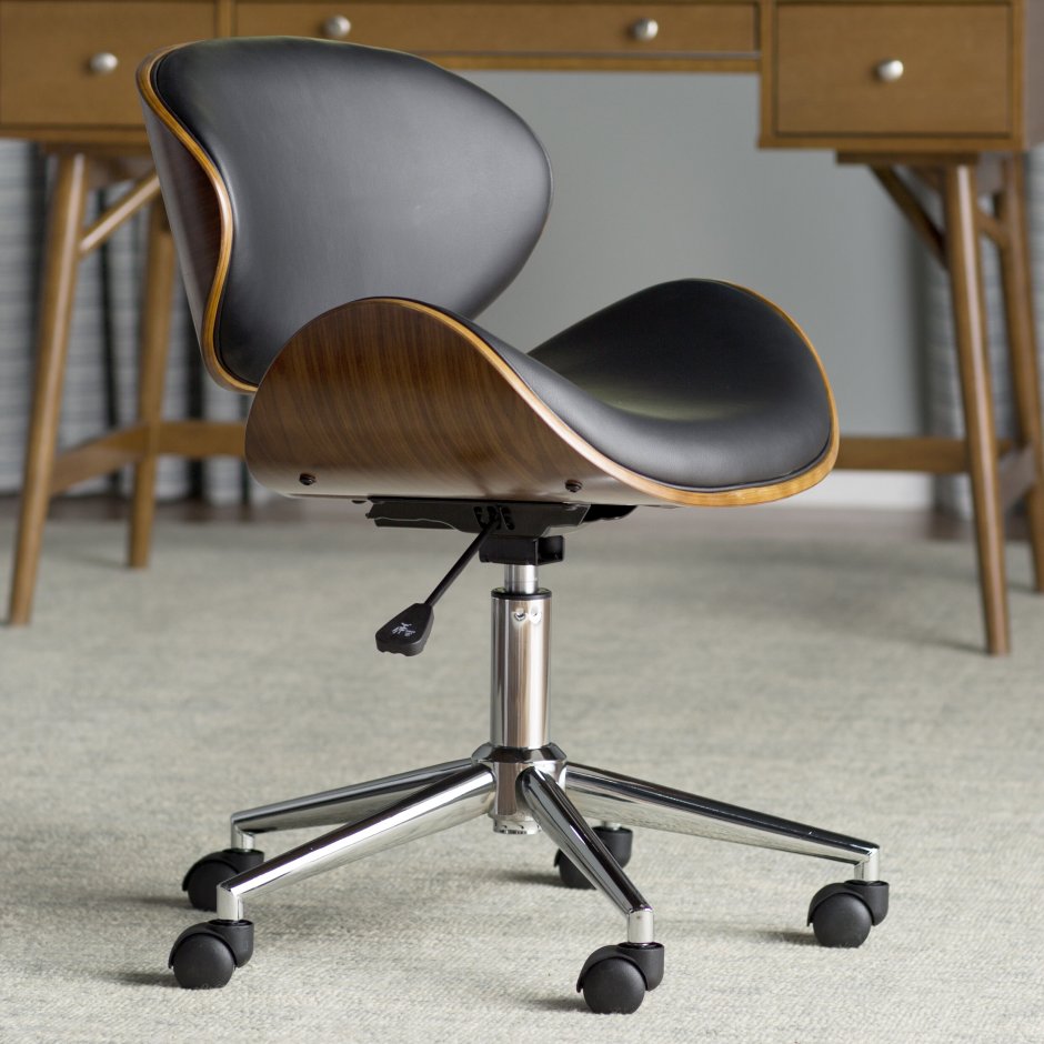 Стул на колесиках Alessa Upholstered Desk Chair - Restoration Hardware.