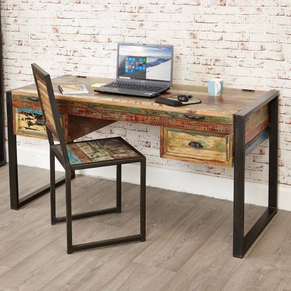 Компьютерный стол лофт Loft Wood Studio
