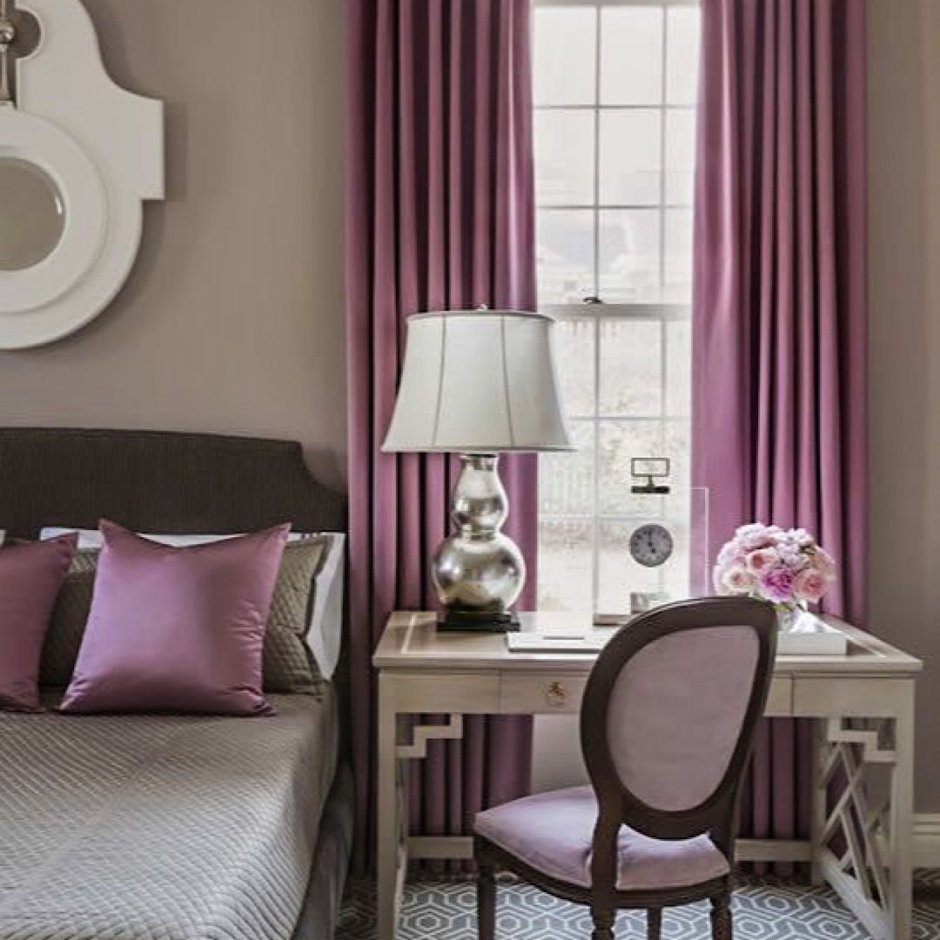 Брусничный цвет в интерьере