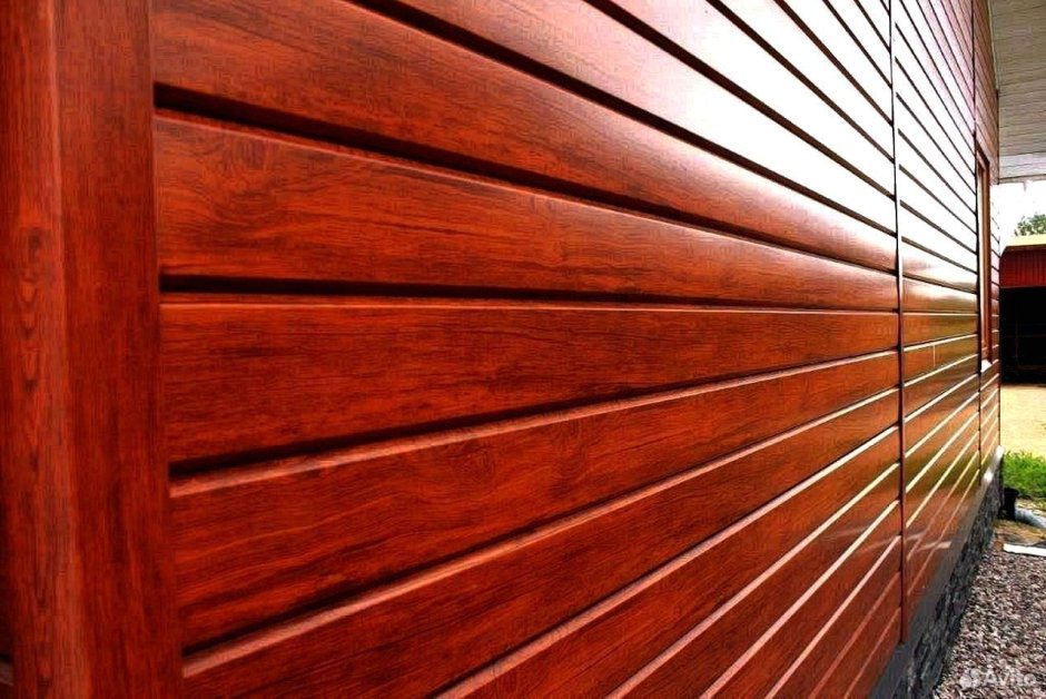 Сайдинг Lбрус-15х240 (Ecosteel-01-мореный дуб-0.5)