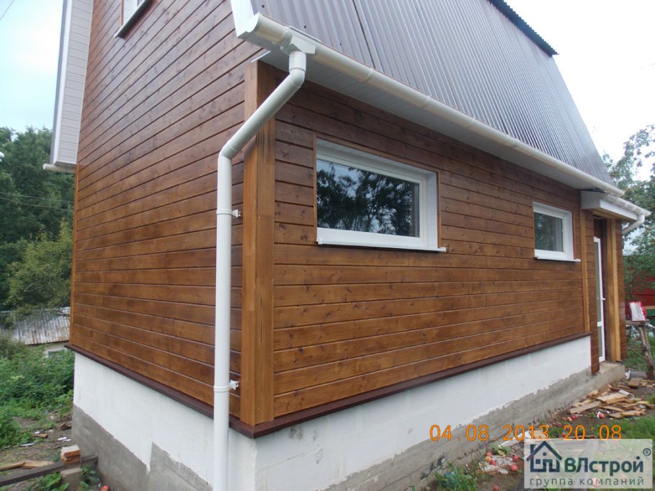 Обшить баню снаружи имитация бруса