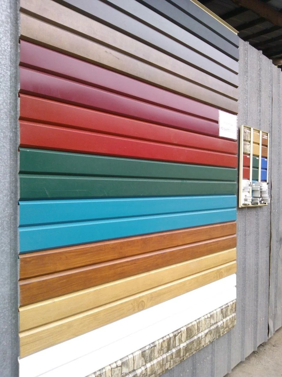 Металлосайдинг цветовая гамма