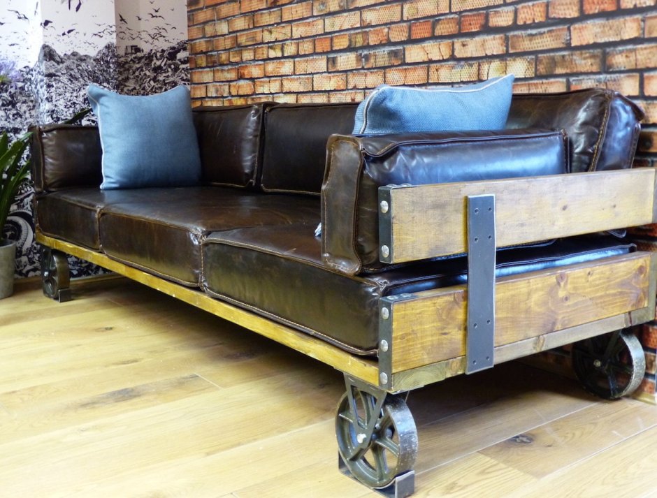 Диван в стиле лофт своими