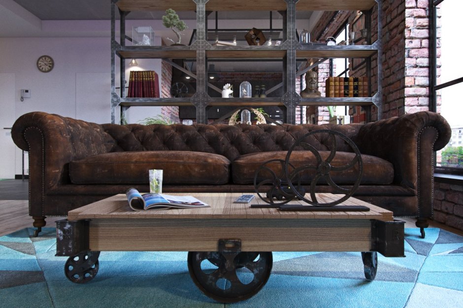 Диван в стиле лофт