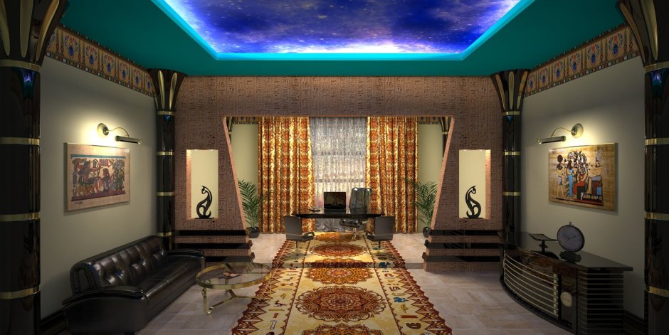 Нео Египетский стиль интерьер