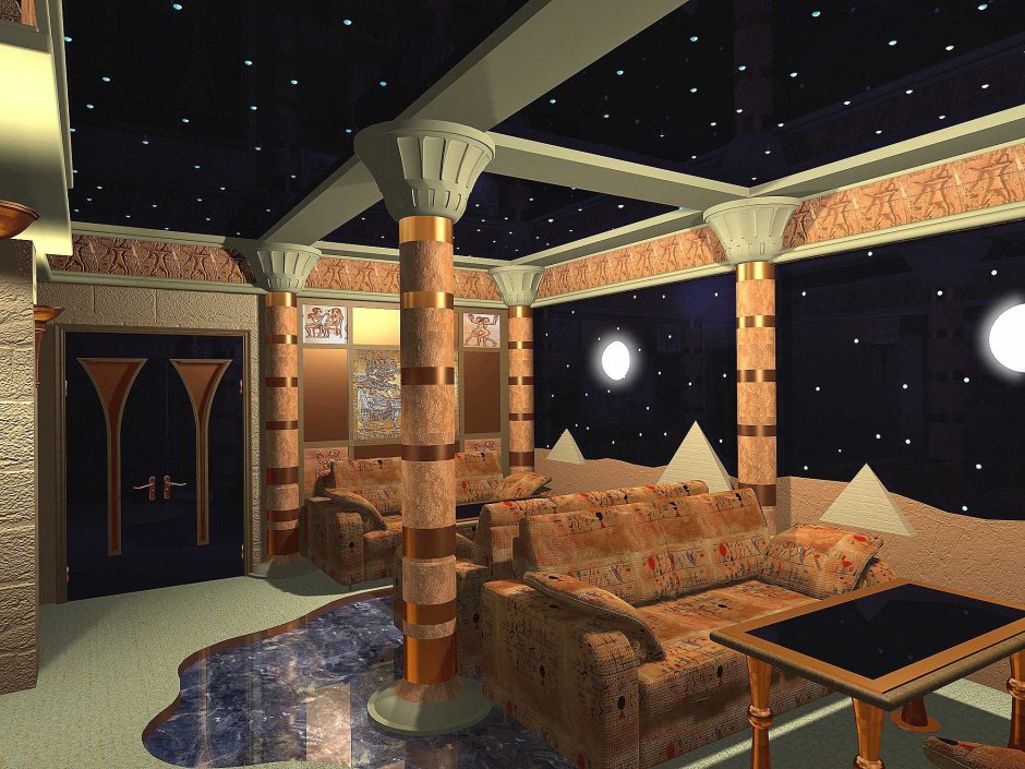 Комната в стиле древнего Египта
