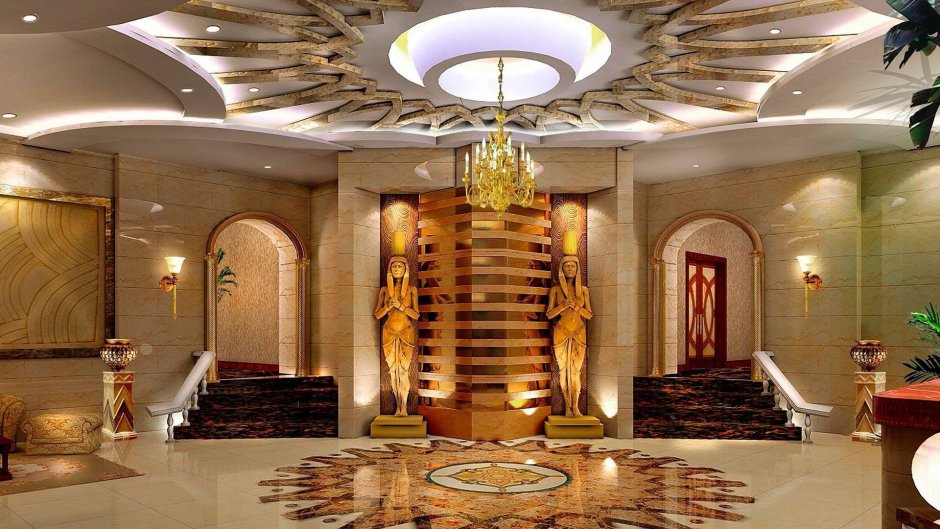 Древнеегипетский стиль в интерьере