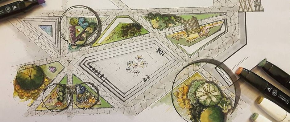 План участка в ландскейп