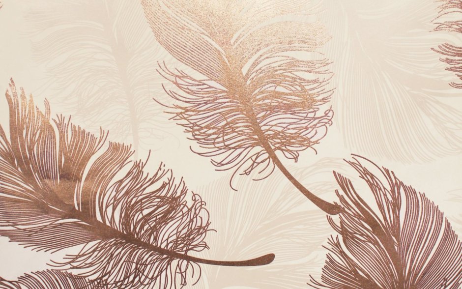 Обои листья бежевые