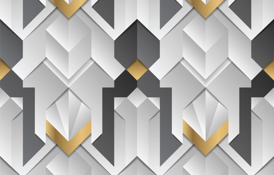 Обои с геометрическим рисунком