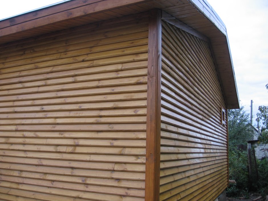 Обшивка доской внахлест