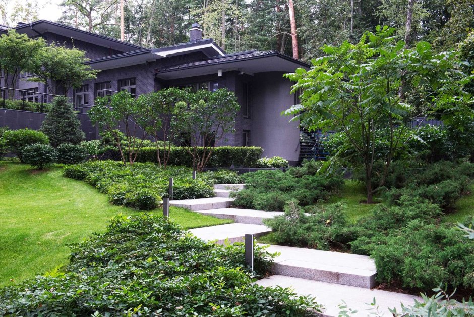 Лесная клумба на участке