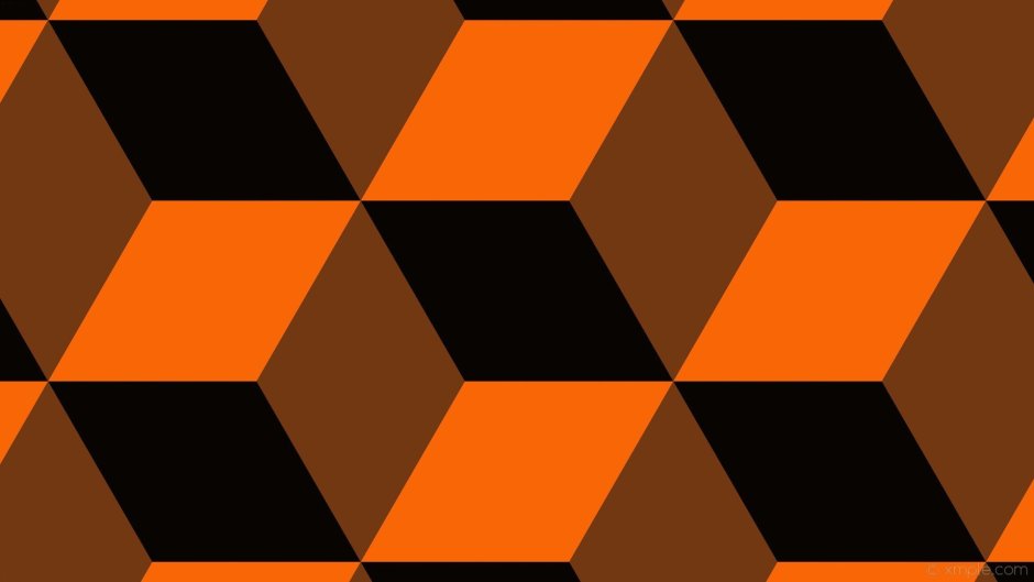 Оранжевый с черным