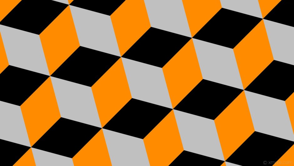 Черно оранжевый орнамент