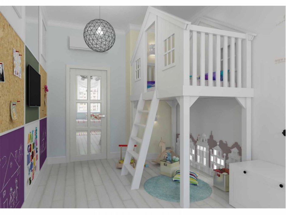 Необычный интерьер детской комнаты