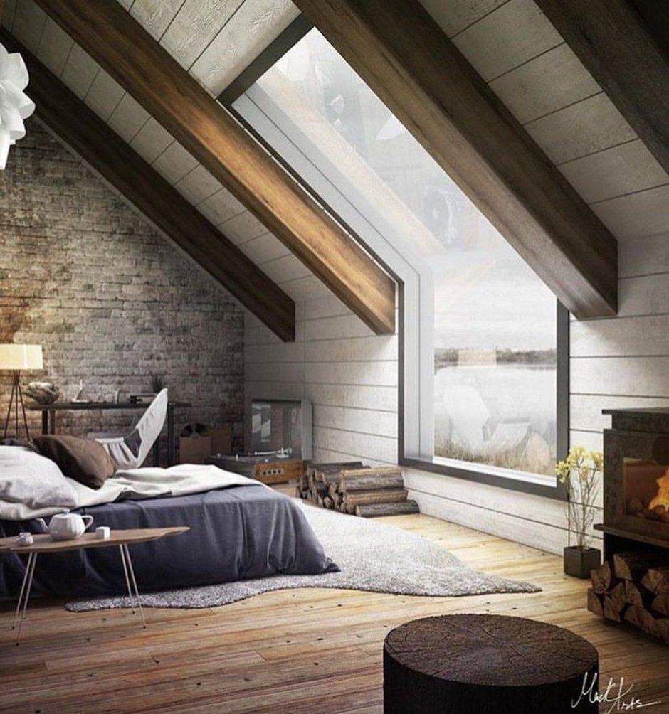 Спальня на мансарде