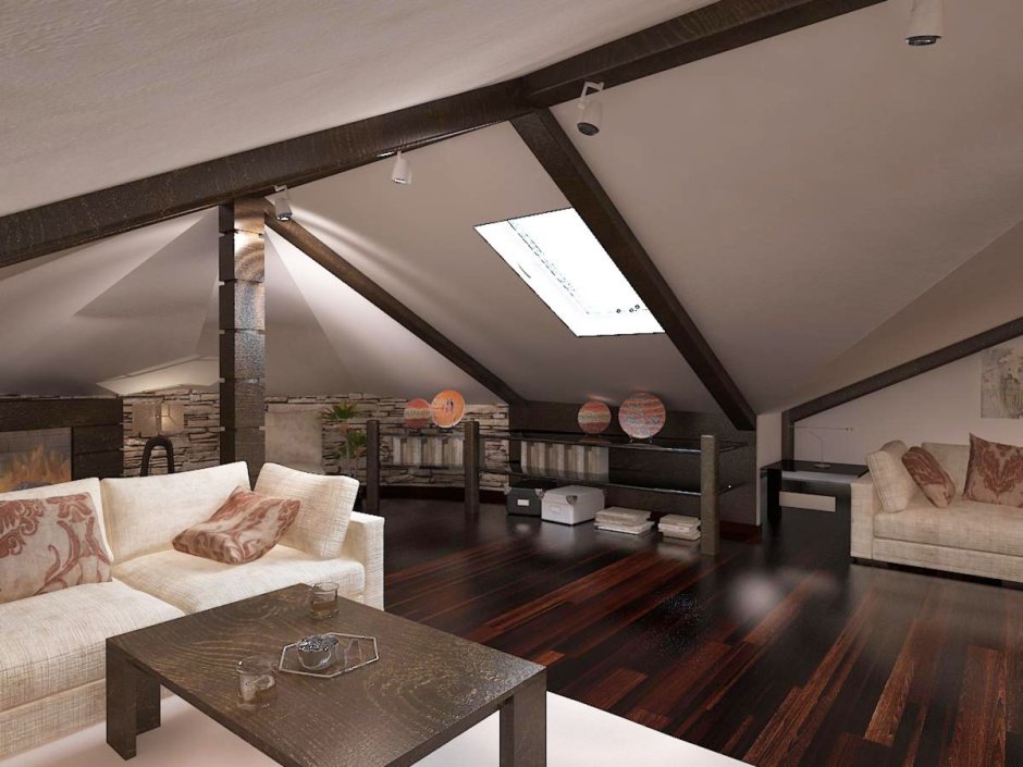 Коттедж с мансардой