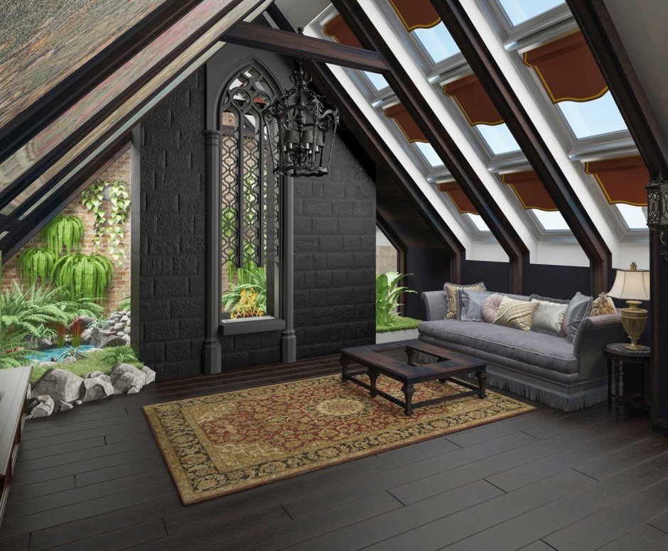 Мансарда в современном стиле