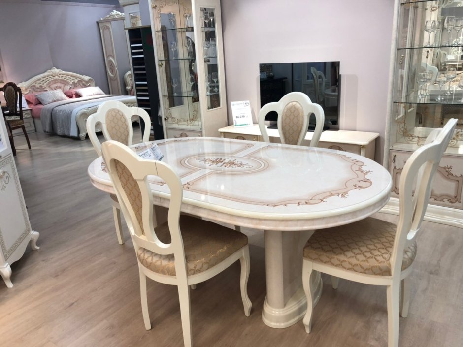 Стол раздвижной роза Интердизайн