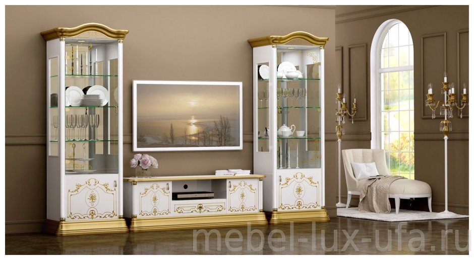 Гостиная роза белая серебро Интердизайн