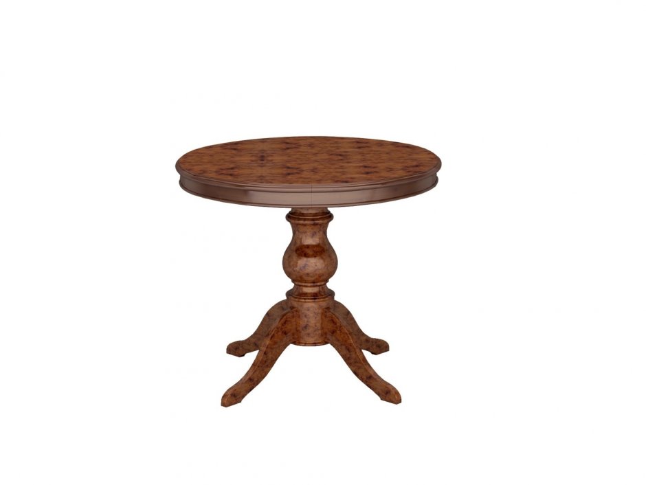 Стол роза белое серебро Интердизайн