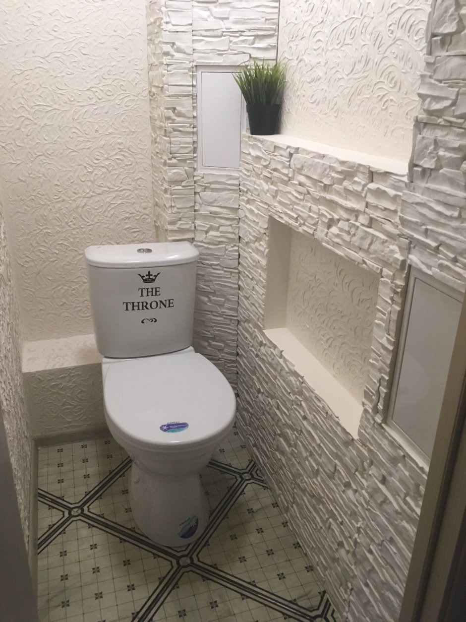 Туалет из декоративного камня