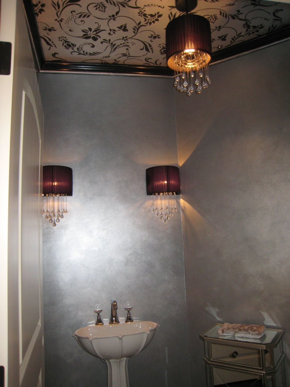 Венецианская штукатурка ванная комната