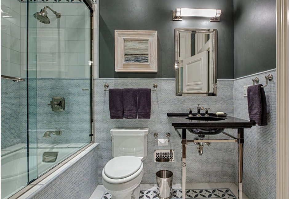 Плитка и штукатурка в ванной