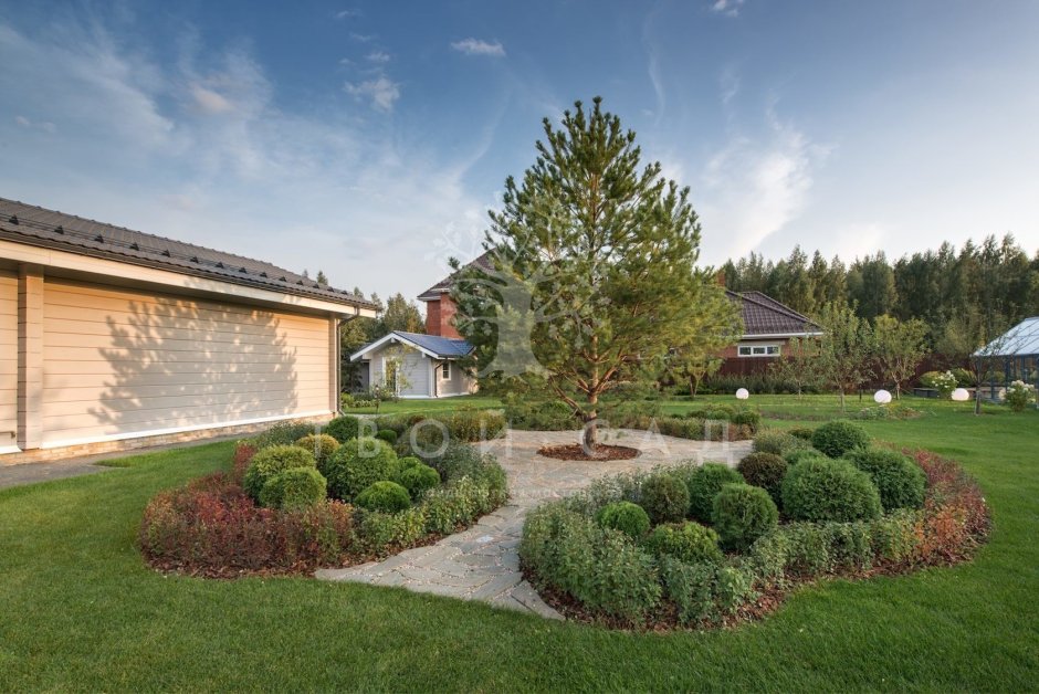 Ландшафт участка в скандинавском стиле