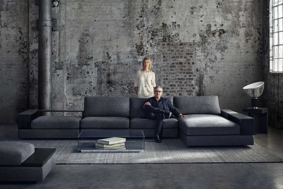 Прямой диван лофт от Selecta